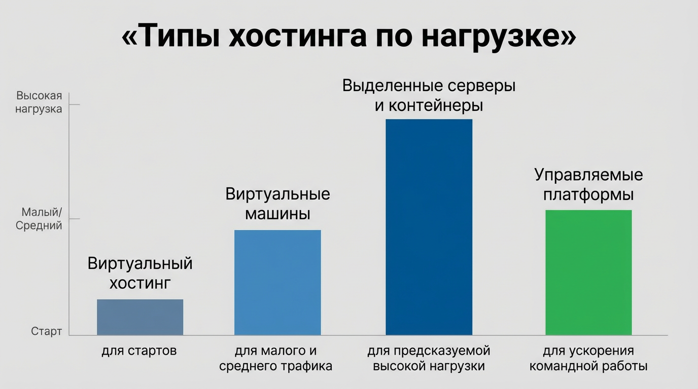 Ключевые типы хостинга: как понять, что подойдёт вашему проекту